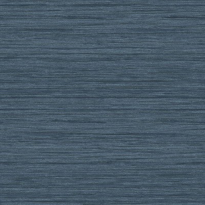 Barnaby Indigo Faux Grasscloth Wallpaper 4157-25959 Curio 4157-25959 Blue Non Woven Grasscloth Solid Texture Wallpaper 