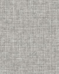 Emerson Grey Linen Wallpaper 4157-26354 by   