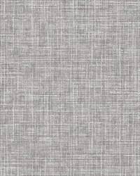 Emerson Grey Linen Wallpaper 4157-26354 by  Latimer Alexander 