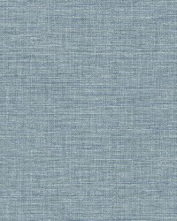 Exhale Sky Blue Faux Grasscloth Wallpaper 4157-26459 by  Naugahyde 