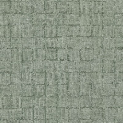 Blocks Sage Checkered Wallpaper 4157-333454 Curio 4157-333454 Green Non Woven Modern Geometric Designs 
