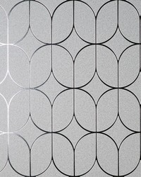 Raye Silver Rosco Trellis Wallpaper 4157-42803 by  Creative Fabrics 