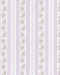 Loretta Lavender Linen Leaf Stripe by   