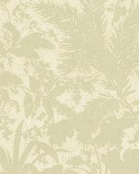 Fauna Olive Silhouette Leaves Wallpaper by   
