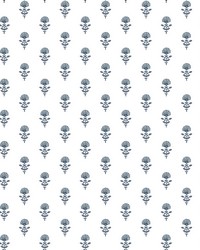 Libby Blue Heather Mini Floral Wallpaper AST4337 by  Brewster Wallcovering 