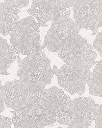 Roses Grey Wall Mural ASTM4177 by   