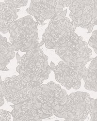 Roses Grey Wall Mural ASTM4177 by   