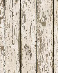 Harley White Weathered Wood Wallpaper by  Brewster Wallcovering 