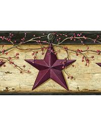 Graham Sand Rustic Star Trail Border by   
