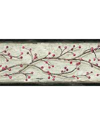 Pennsylvania Blue Winterberry Branches Trail Border by   
