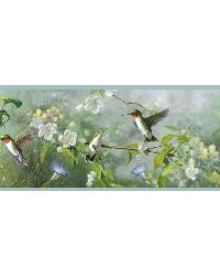 Ruby Green Hummingbird Garden Border by   