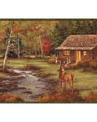 Lodge Green Stag Creek Portrait Border by   