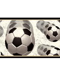 Beckham Black Soccer Balls Motion Border by   