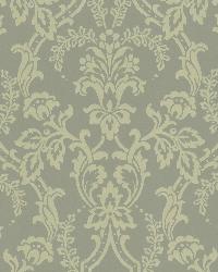 Andrea Grey Ornate Ogee Wallpaper by   
