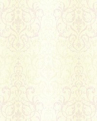 Beauvais Lavender Scrolling Damask by  Vervain Fabrics 