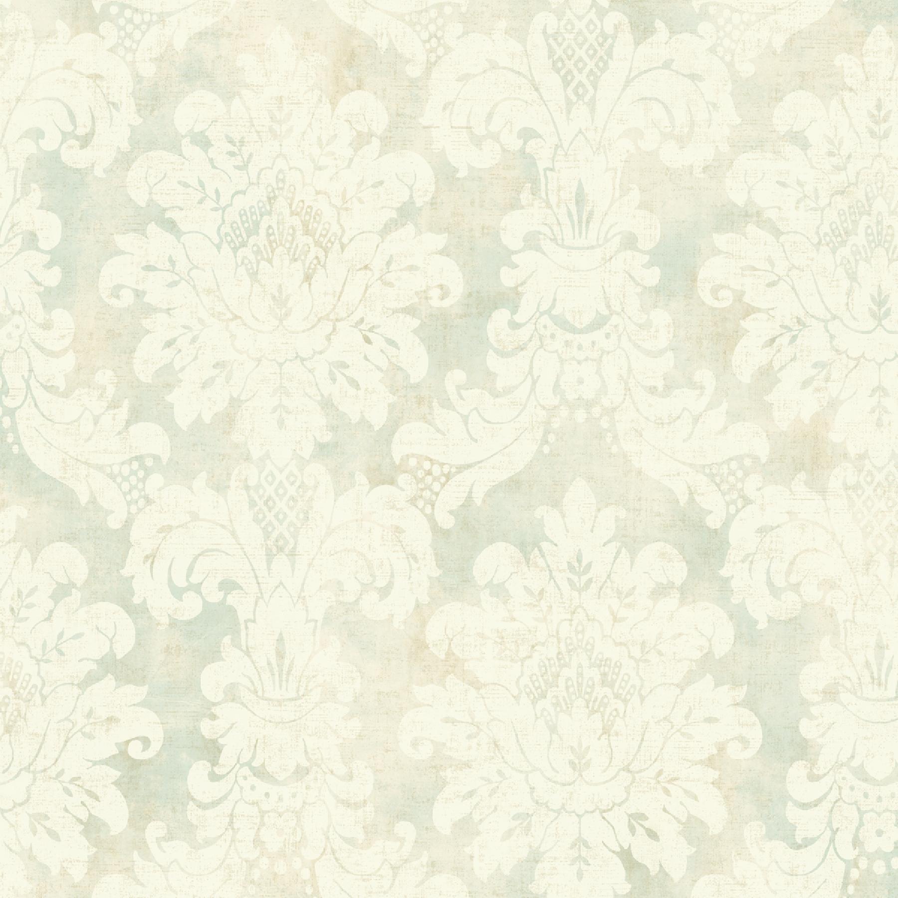 Brewster Wallcovering Margarete Neutral Damask Wallpaper