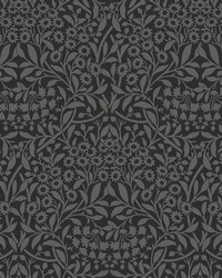 Charcoal Darcy Peel & Stick Wallpaper NUS4039 by   