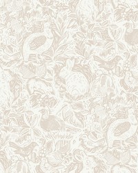 Cream Terrene Peel & Stick Wallpaper NUS4304 by   