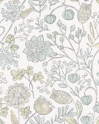 Blue and Green Southern Trail Peel & Stick Wallpaper NUS4307 by   
