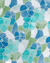 Blue  Green Stained Glass Window Film PF0304 by   