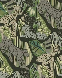 Greens Cat Nap Peel & Stick Wallpaper PLS4219 by   