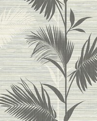 Away On Holiday Black Palm Wallpaper by   