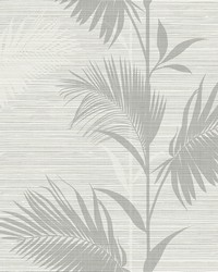 Away On Holiday Grey Palm Wallpaper by   