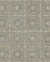 Twist Brown Medallion Wallpaper by  Brewster Wallcovering 