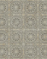 Twist Brown Medallion Wallpaper by   