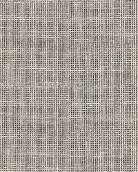 Woven Summer Charcoal Grid Wallpaper by   