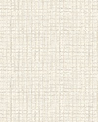 Woven Summer White Grid Wallpaper by   