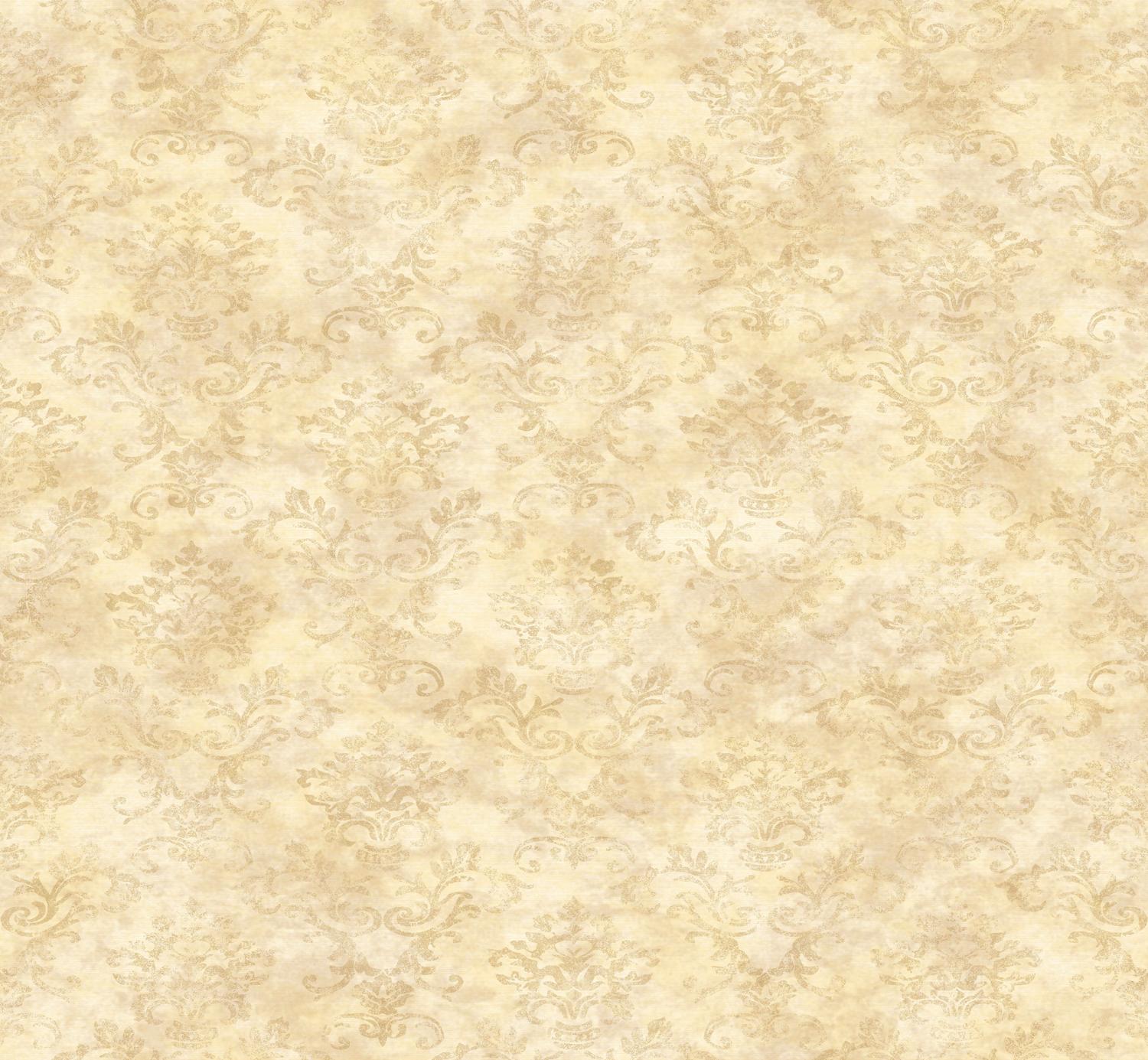 Brewster Wallcovering Evie Yellow Country Stencil Damask Wallpaper