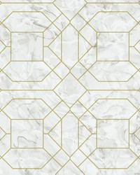 Gold Seraphina Peel  Stick Wallpaper RZS4531 by  Brewster Wallcovering 