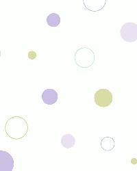 Wobbles Purple Geometric Toss Wallpaper by   
