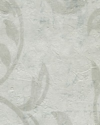 Plume Off White Modern Scroll Wallpaper by   