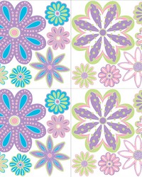 Patchwork Daisy Blox Decals WPB0805 by   