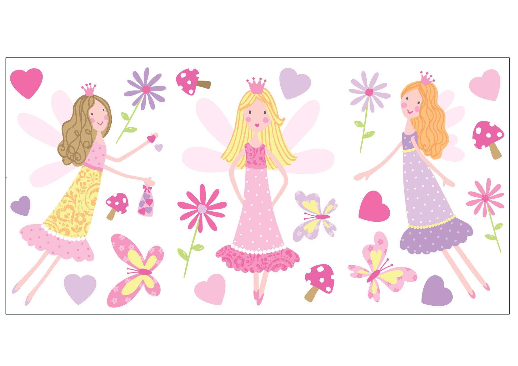 Brewster Wallcovering Fairy Garden Wall Stickers Wallpaper