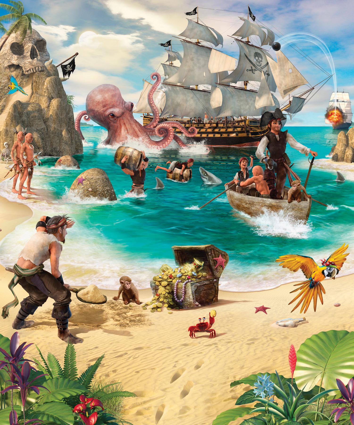 Остров пиратов. Пиратские острова (Pirate Islands, Австралия, 2003). Пиратский корабль. Пиратская тематика.
