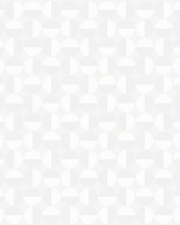Vertigo White Geometric Wallpaper by   