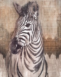 Zebra Wall Mural X4-1010 by  Brewster Wallcovering 
