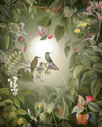 Wildlife Birds Wall Mural X4-1100 by  Old World Weavers 