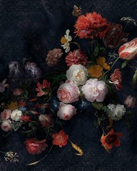 Amsterdam Flowers Wall Mural X7-1044 by  Roth and Tompkins Textiles 