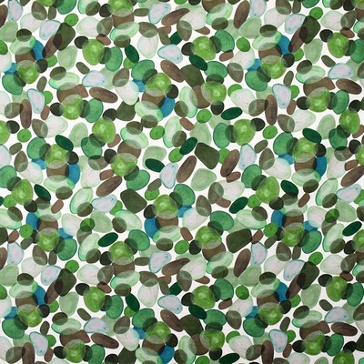 Greenhouse Fabrics Greenhouse S4878 Green Abstract  Abstract Floral   Fabric