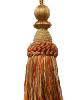Stout Trim Battersea Key Tassel TANGERINE