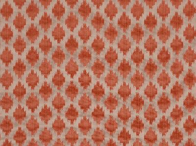 Bistro 74 Coral Orange COTTON  Blend Fire Rated Fabric Fun Jacquard   Fabric