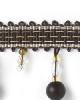 Stout Trim Faith Beaded Fringe CHARCOAL