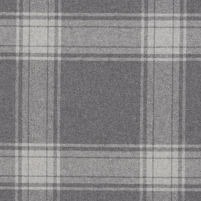 Ralph Lauren Doublebrook Plaid Grey Flannel in WOOL PLAINS Grey Acrylic  Blend Plaid  and Tartan Wool 