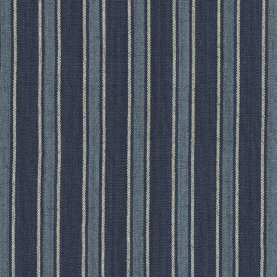 Ralph Lauren Bungalow Stripe Indigo in BLUE BOOK Blue Jute  Blend Striped 