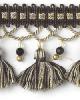 Stout Trim Lotus Tassel Fringe CHARCOAL