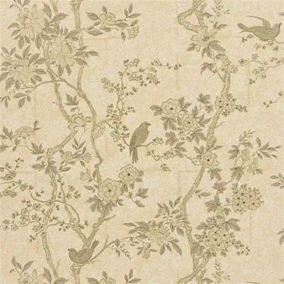 Ralph Lauren Wallpaper Marlowe Floral Mother Of Pearl Beige in ARCHIVAL PAPERS Design Style: Traditional Flower Wallpaper Flower Wallpaper Asian and Oriental Chinoiserie 